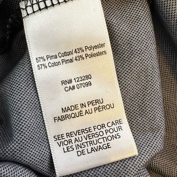 Travis Mathew Charcoal Gray Athleisure SS Golf Polo in Size Medium - Picture 6 of 8